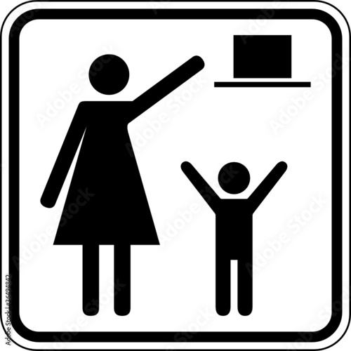 Außer Reichweite von Kindern aufbewahren Schild Zeichen