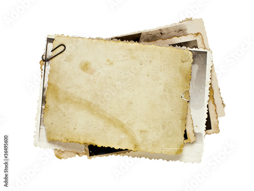old photos bunch isolated a...