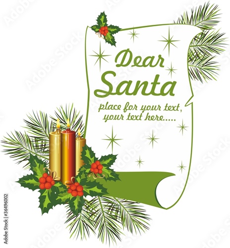 Letter to Santa-dear Santa