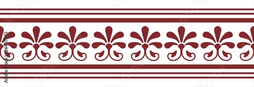 traditional Indian floral border design,Rajasthan, India