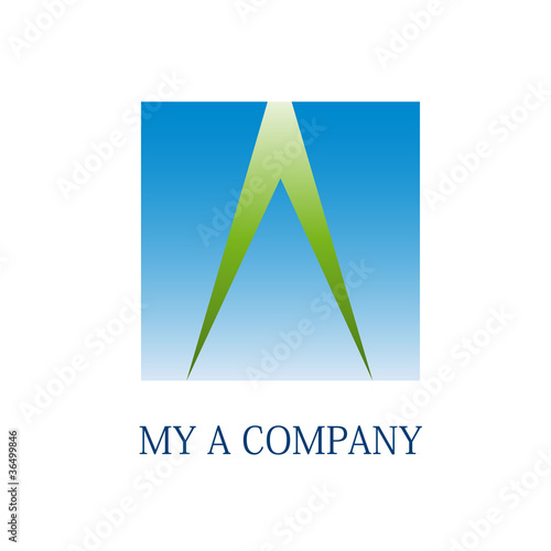 Logo letter A, environment # Vector