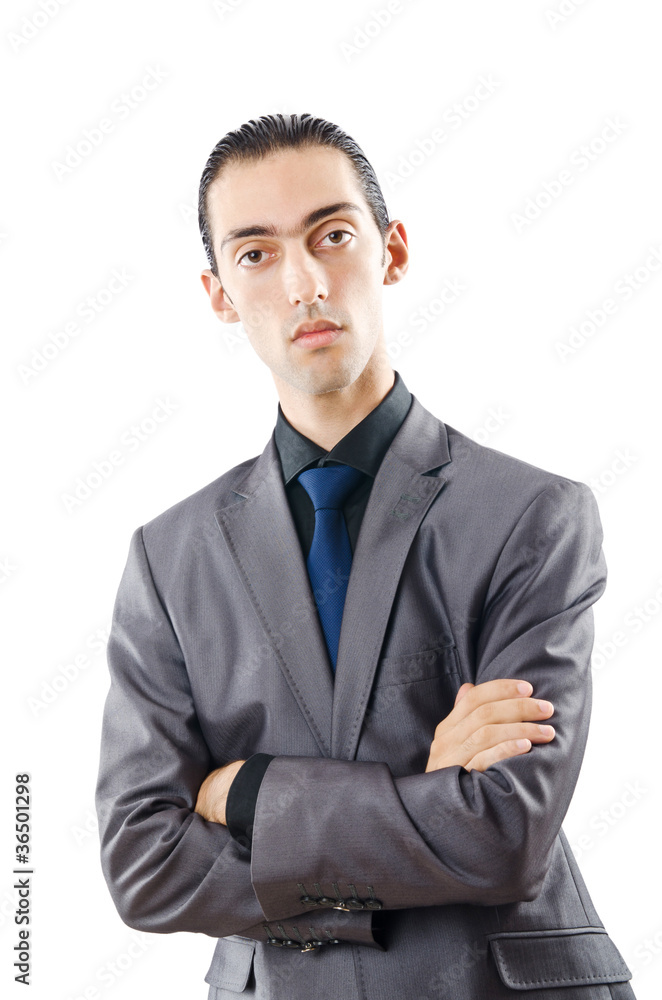 Young bisinessman isolated on white Young bisinessman isolated on white