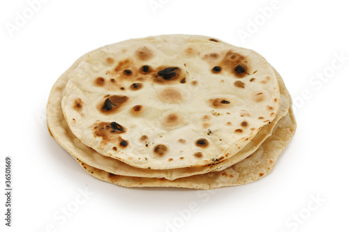 chapati , indian unleavened flatbread photo