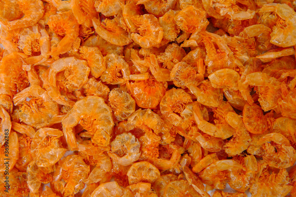 Dried shrimp food texture Dried shrimp food texture