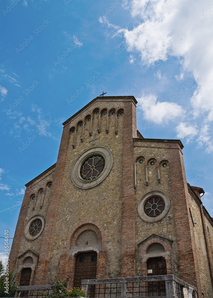 Obraz premium St. Giuseppe church. Pellegrino Parmense. Emilia-Romagna. Italy.