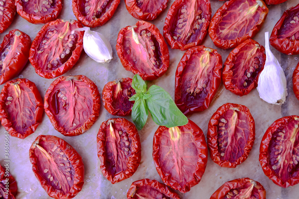 Dried red tomatoes Dried red tomatoes