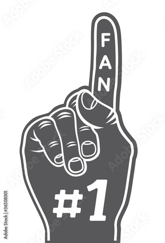 foam finger - fan finger