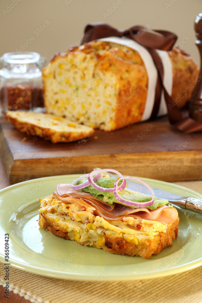 Corn Bread Sandwich Corn Bread Sandwich