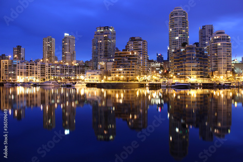 Downtown Vancouver Condos, Early Morning © maxdigi
