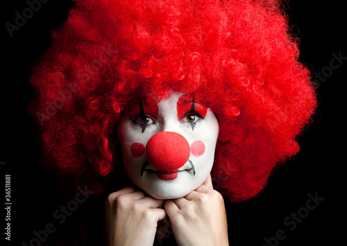 Fotografie, Obraz colorful clown