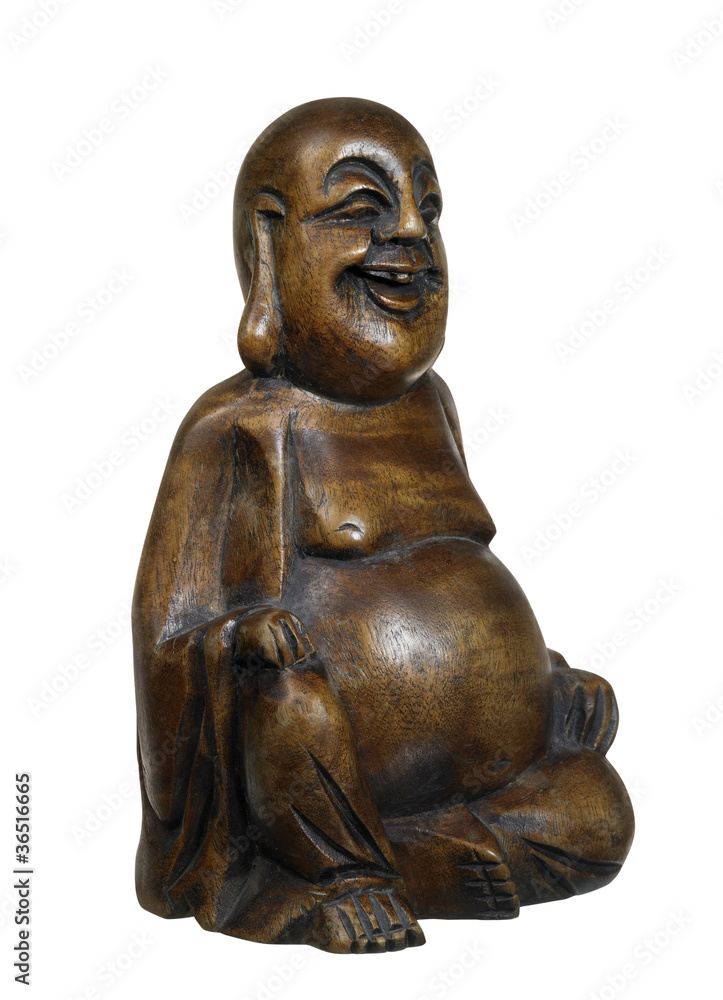 dark wooden Buddha