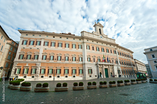 Montecitorio palace, Rome, Italy. photo