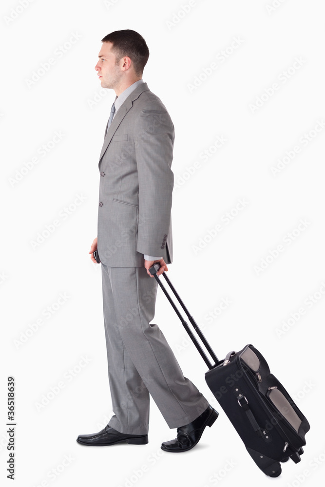 Portrait of a young businessman on the go Portrait of a young businessman on the go
