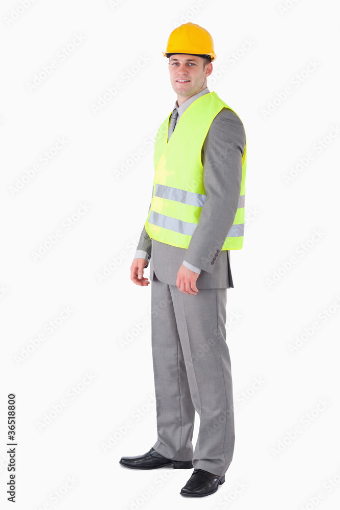 Portrait of a young contractor Portrait of a young contractor