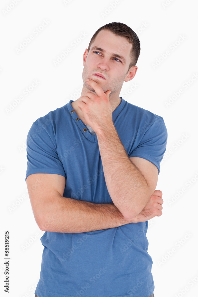 Portrait of a pensive man Portrait of a pensive man