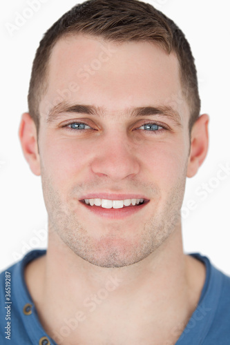 Portrait of a smiling man making a phone call