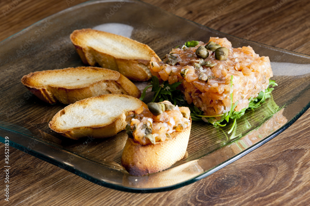 salmon tartar salmon tartar