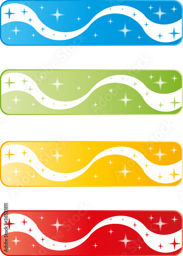 Banners Set, Sternen, Vektor, Hintergrund