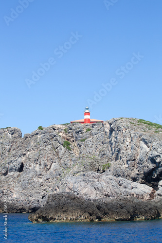 Cliff With Lighthouse - Giannutri Island  Italy