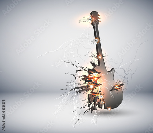 Music Guitar explisive background