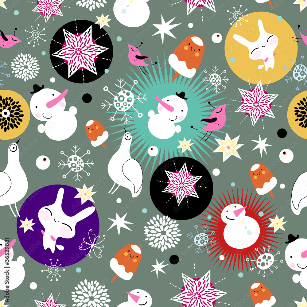 Christmas with snowmen texture Christmas with snowmen texture
