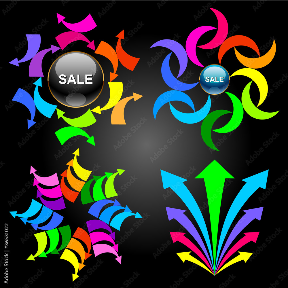 Fototapeta premium Set of vector design elements47