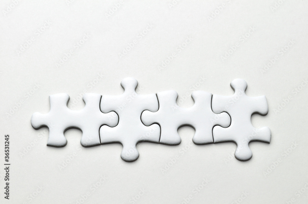 Obraz premium ジグソーパズル 横一列