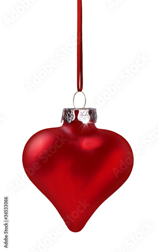 Rote Herzkugel