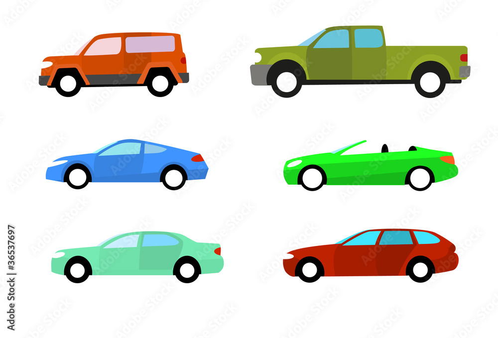 Color cars