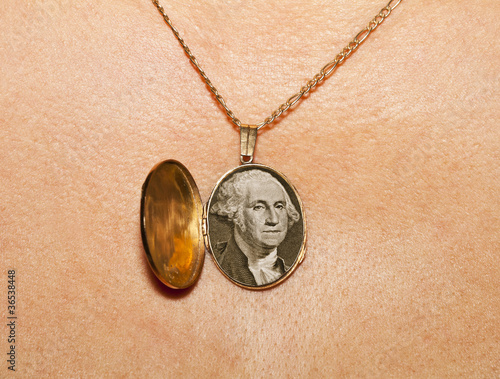 Obraz na płótnie gold medallion w salonie