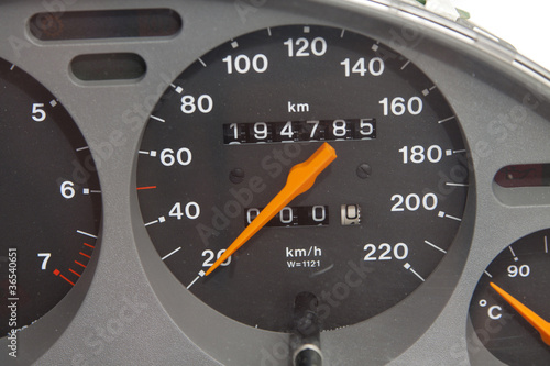 speed meter of a car