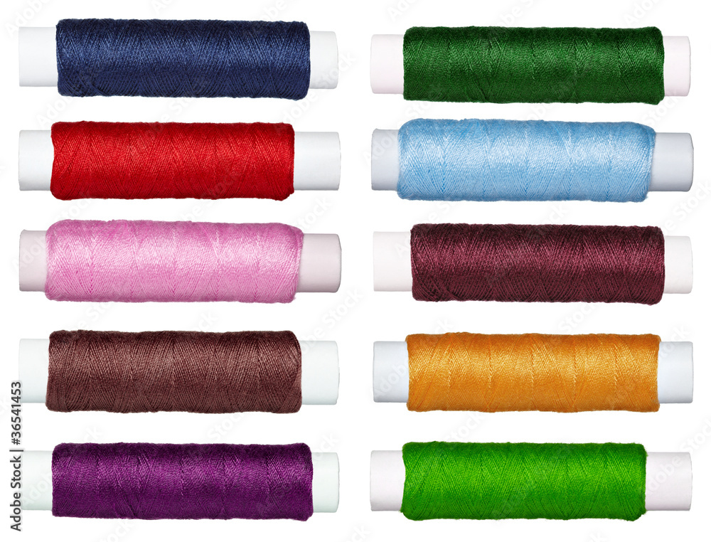 collection of various sewing threads collection of various sewing threads