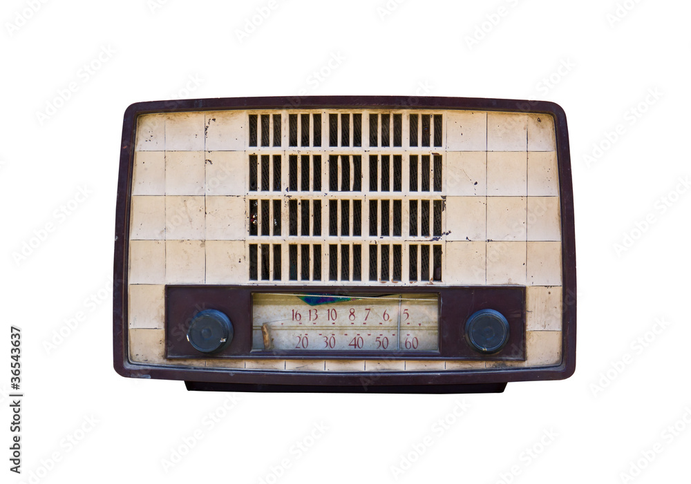 Old radio isolated Old radio isolated