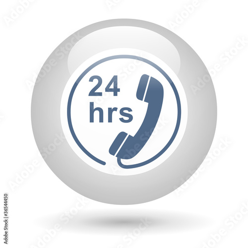 Icône téléphone 24hrs