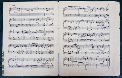 This musical page of classical music
