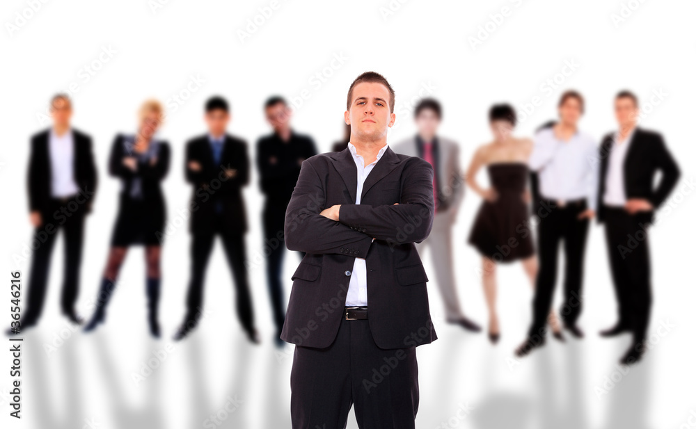 Mixed group of business people Mixed group of business people