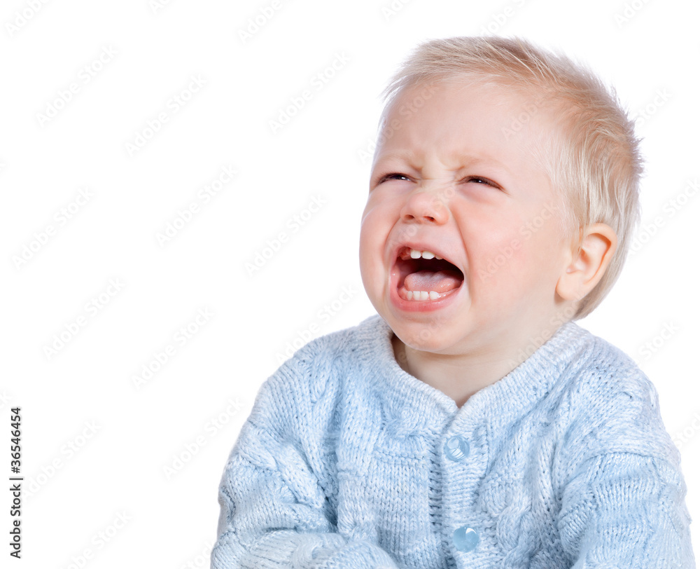crying baby isolated crying baby isolated