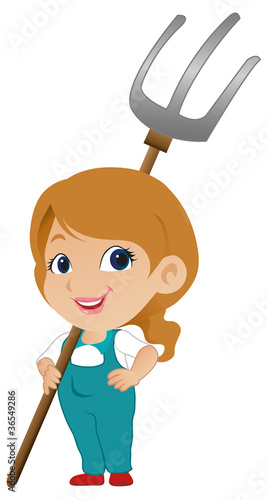 Cute Female Farmer