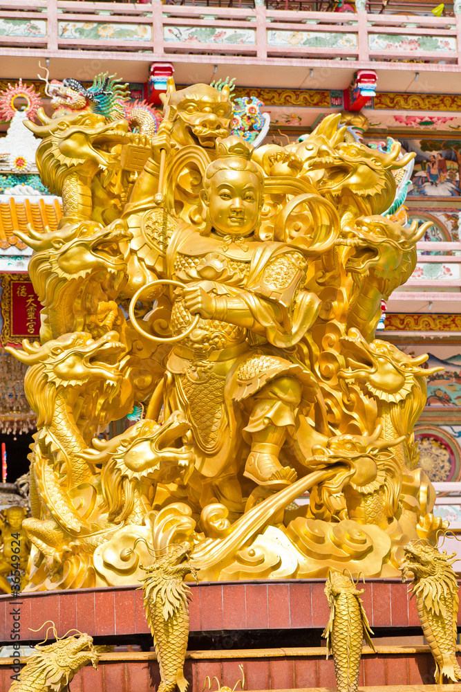 Fototapeta premium Sacred statues,in China temples.