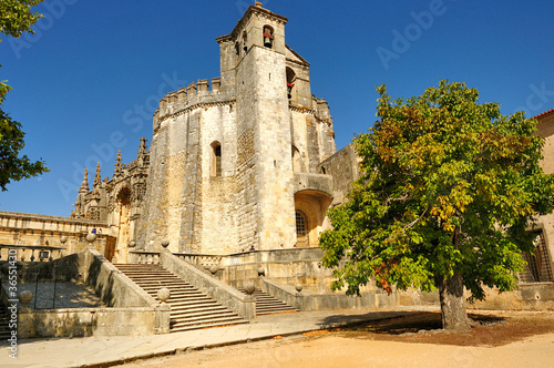 Templar castle in Tomar, Portugal. Landmark in Europe photo