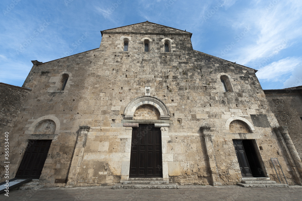 Anagni (Frosinone, Lazio, Italy) - Medieval cathedral, facade