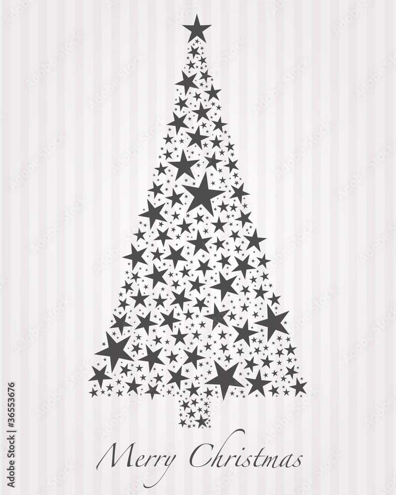 Christmas tree from stars Christmas tree from stars