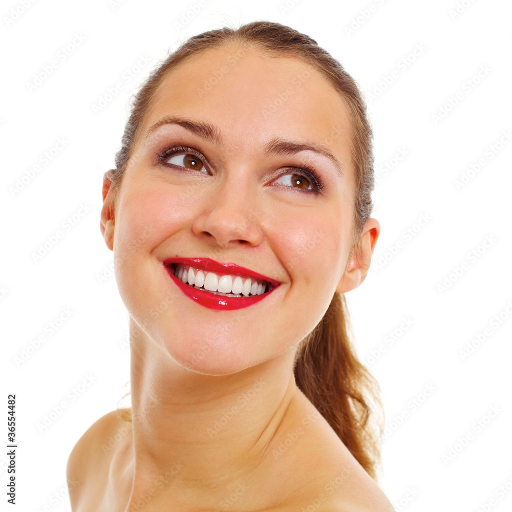 Portrait of pretty smiling girl Portrait of pretty smiling girl