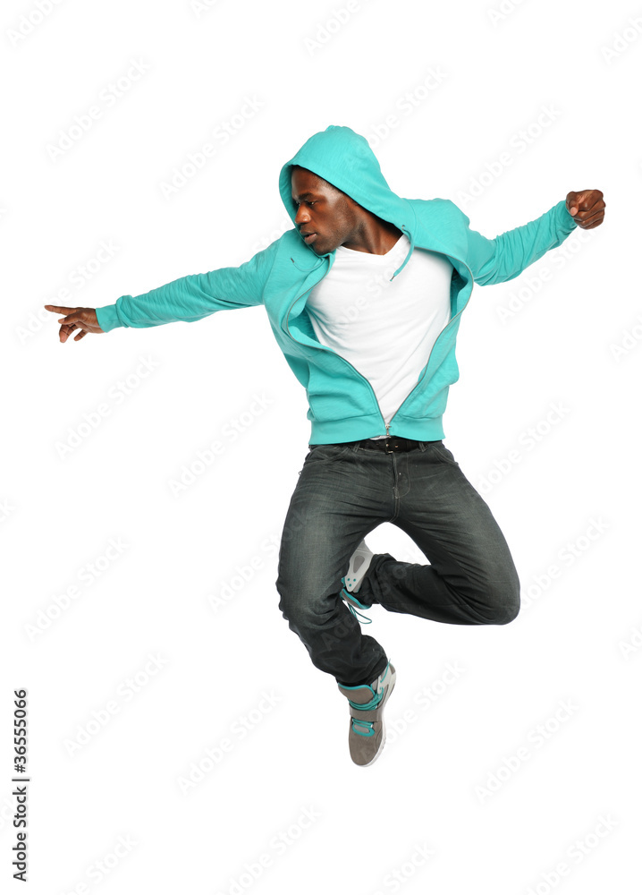 Hip Hop Dancer Jumping Hip Hop Dancer Jumping
