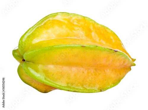 Star fruit isolated on a white background