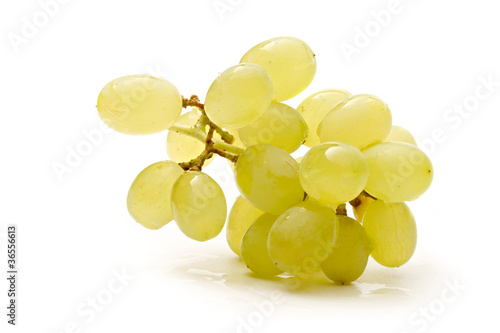 Grapes isolated on the white background