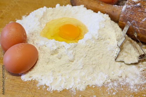 Zutaten zum backen