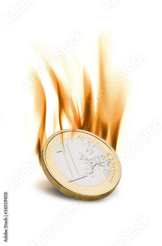 Brennender Euro