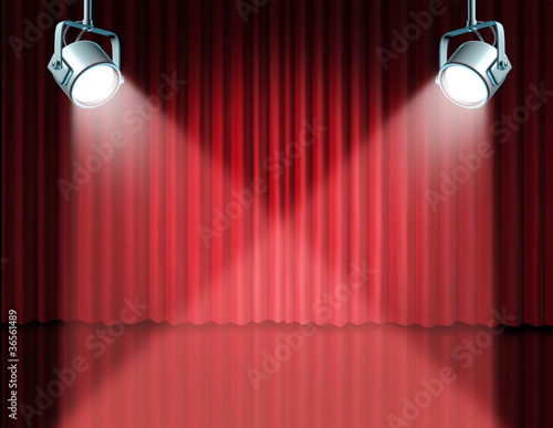 Εκτύπωση καμβά In the spotlight featuring concept
