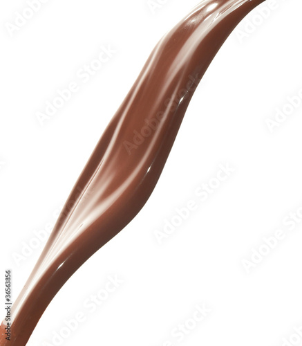 pouring chocolate